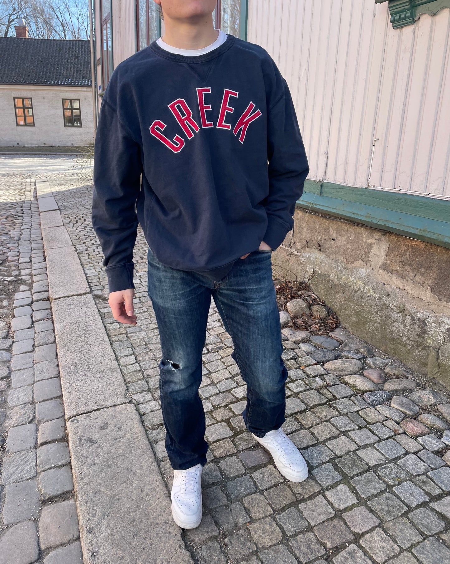 Marineblå USA Sweatshirt CREEK