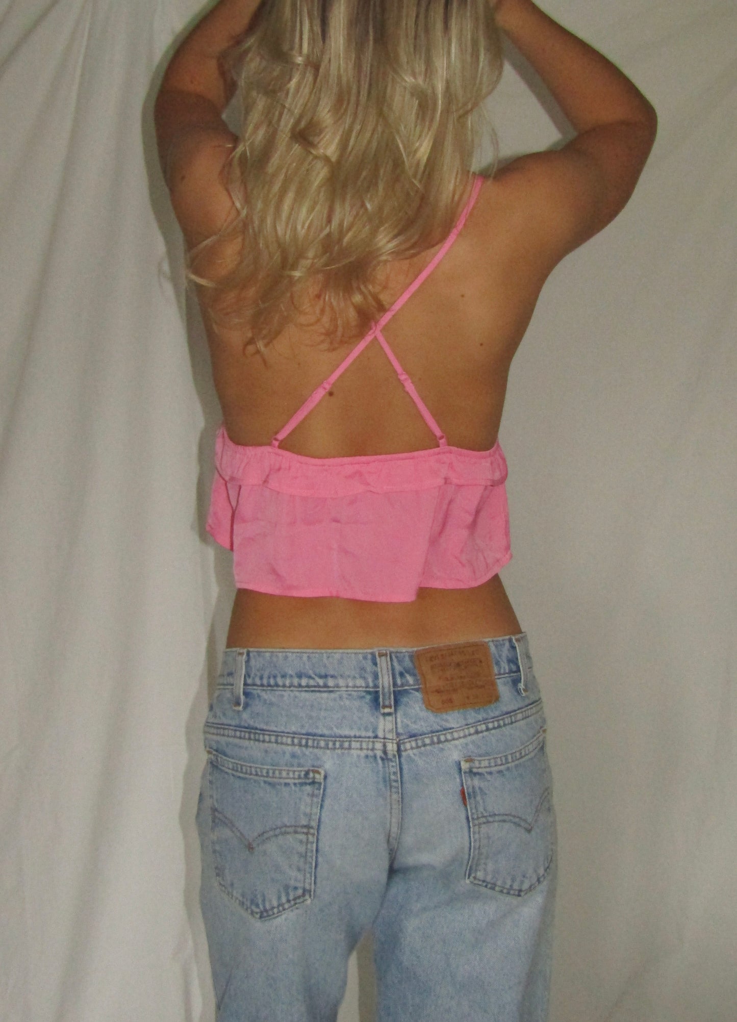 Rosa crop-top