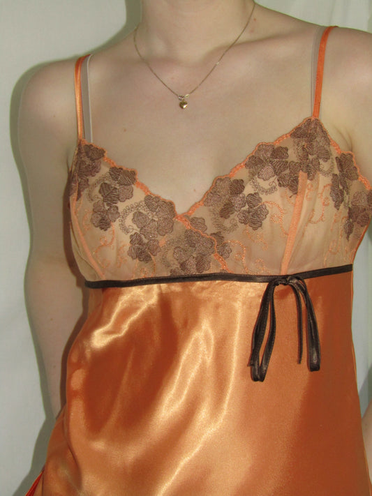 Oransje vintage topp