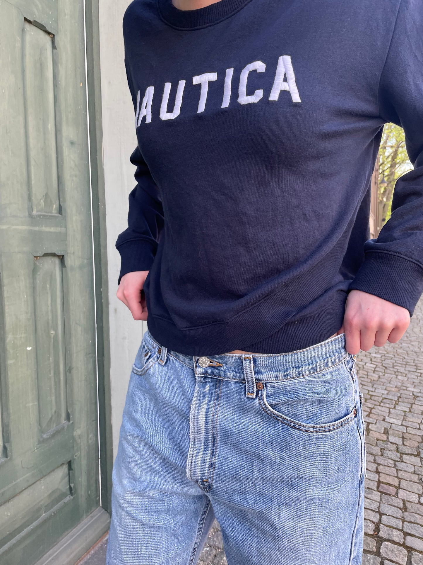 Blå Nautica Printed sweatshirt