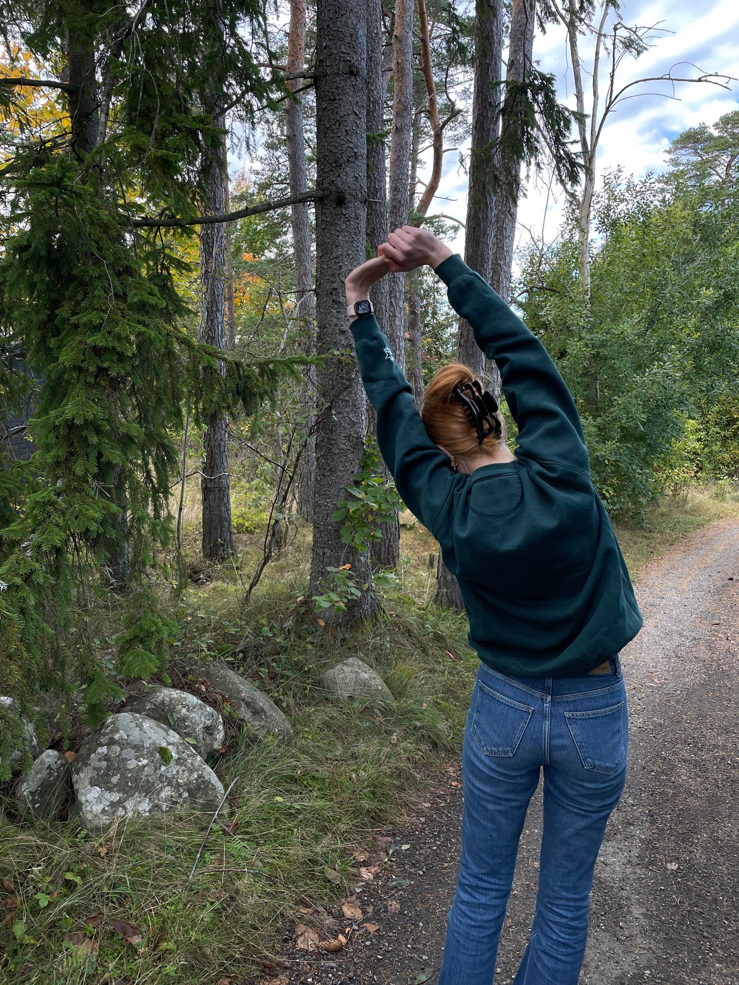 Grønn STARTER sweatshirt uten trykk