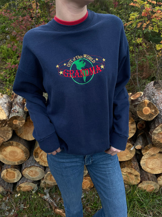 Marineblå Printed sweatshirt